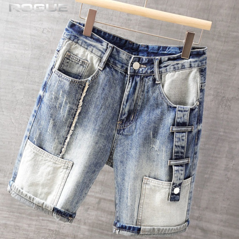 Street Fashion Hip Hop - Pantaloncini di Jeans Coreani alla Moda