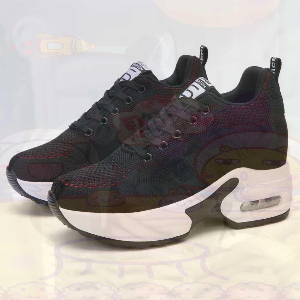 Street Fashion Walking - Rosso Taglia 36 Scarpe Donna Tennis