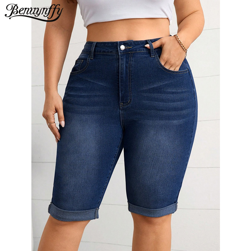 Street Fashion Plus Size - Benuynffy Jeans a Tubino Vintage a