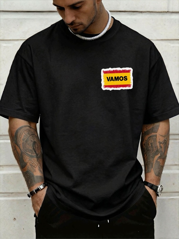 Street Fashion In Spain - T-shirt girocollo da uomo con grafica