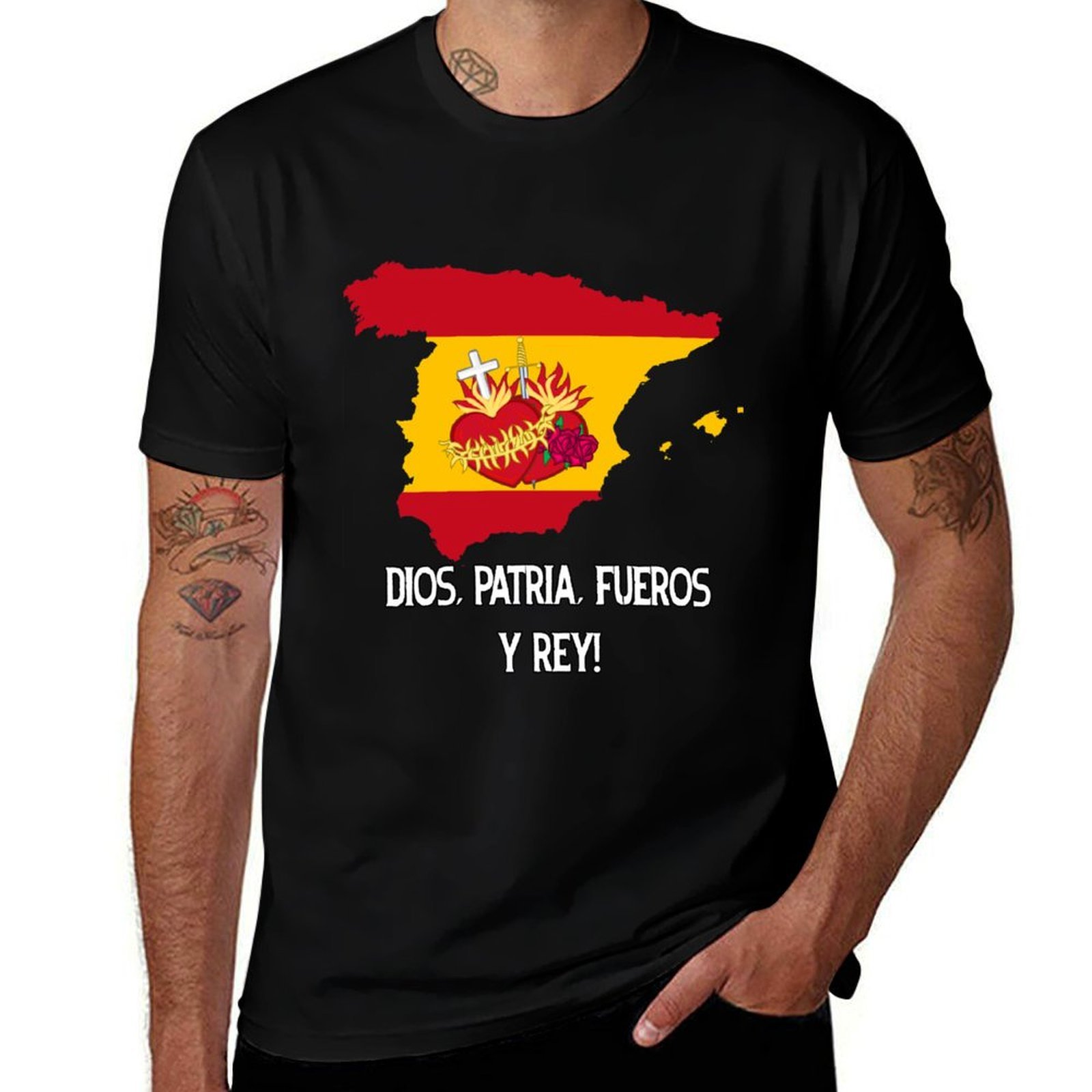 Street Fashion In Spain - T-shirt cattolica spagnola, maglietta casual alla