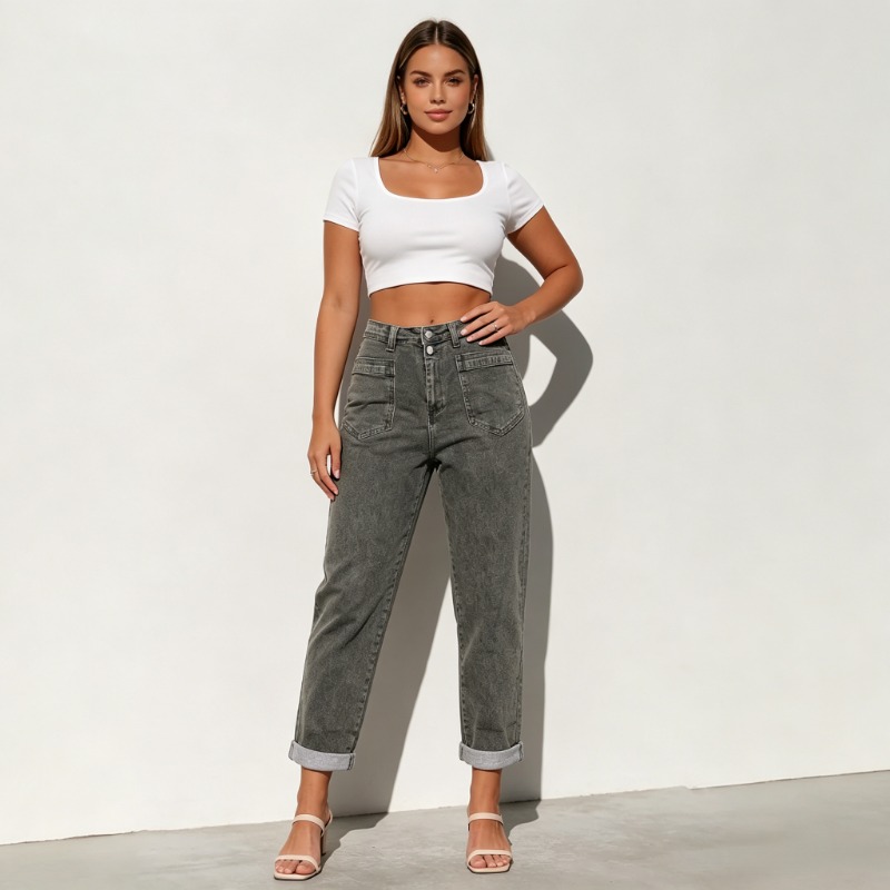 Jeans a Zampa Larghi da Donna  - Street Fashion Plus Size recensione e prezzo