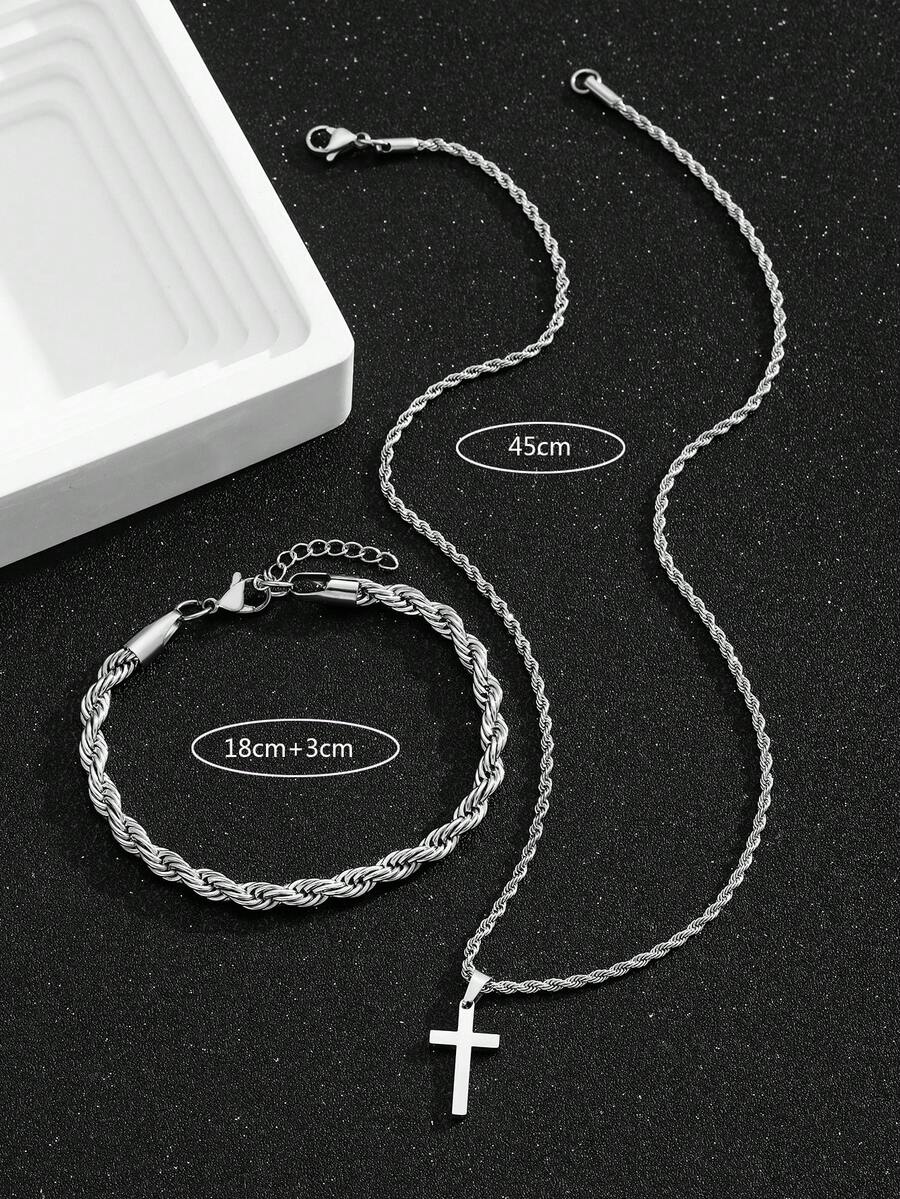 1 Set Collana e Bracciale con  - Street Fashion Hip Hop recensione e prezzo