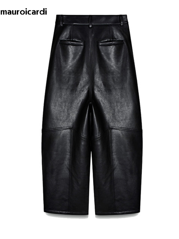 Pantaloni Larghi in Pelle PU N - Street Fashion Baggy recensione e prezzo