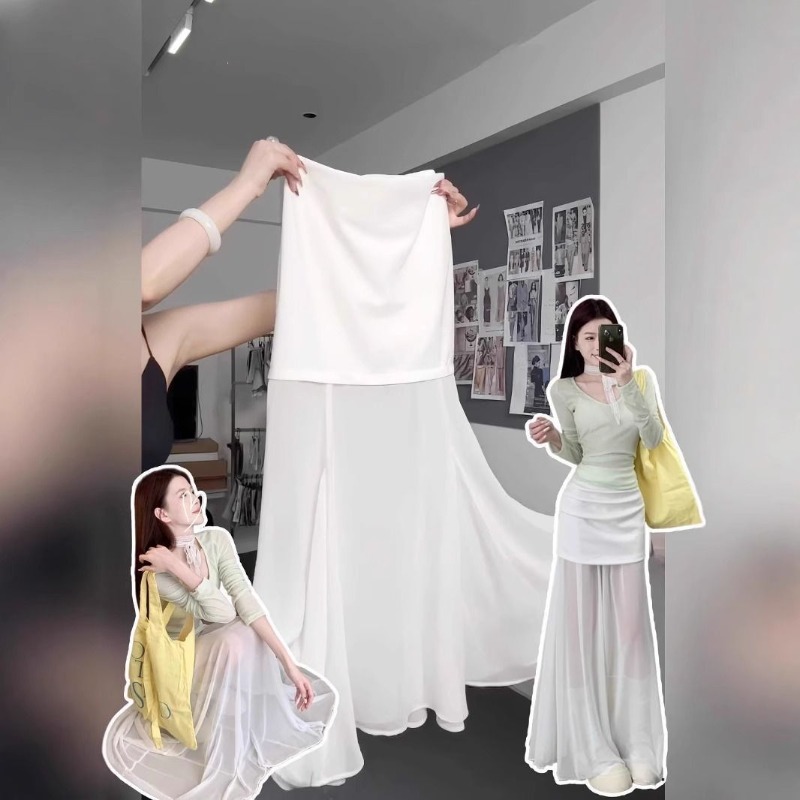 Elegante Gonna Bianca da Donna - Street Fashion China Beautiful Girls recensione e prezzo