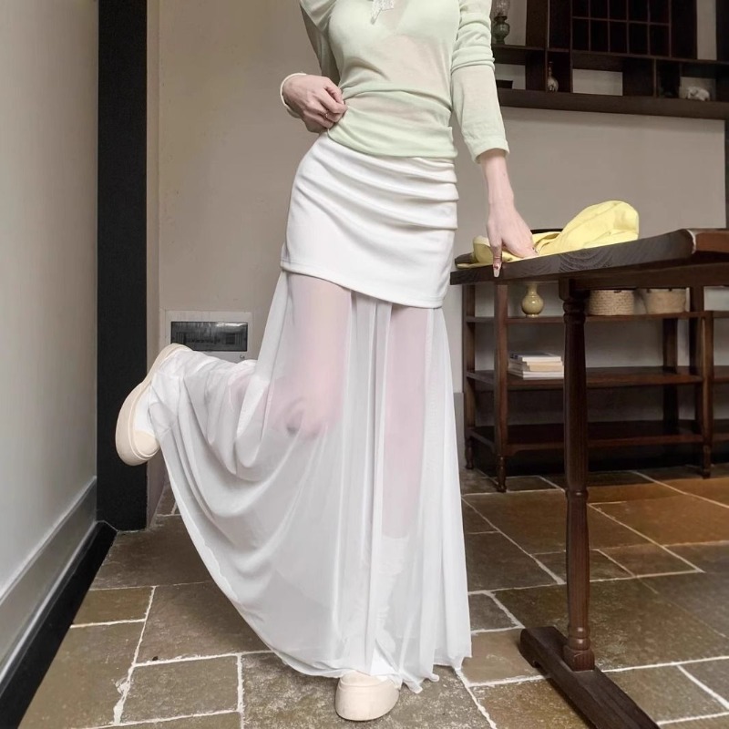 Elegante Gonna Bianca da Donna - Street Fashion China Beautiful Girls recensione e prezzo